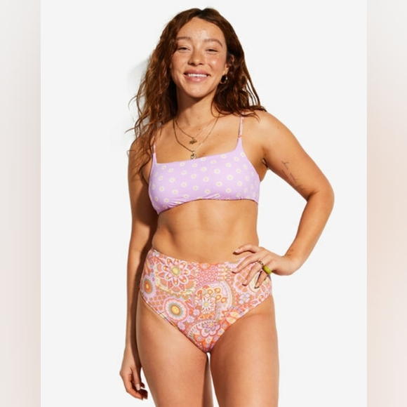 Billabong x Smiley Good Times Zoe Reversible Crop Bikini Top - Picture 7 of 14